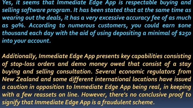 Immediate Edge App Review: What is Immediate Edge App? смотреть онлайн