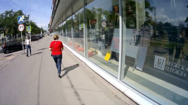 Прогулка по Ленинскому пр. от пр. Народного Ополчения до ст. м. "Ленинский проспект". смотреть онлайн