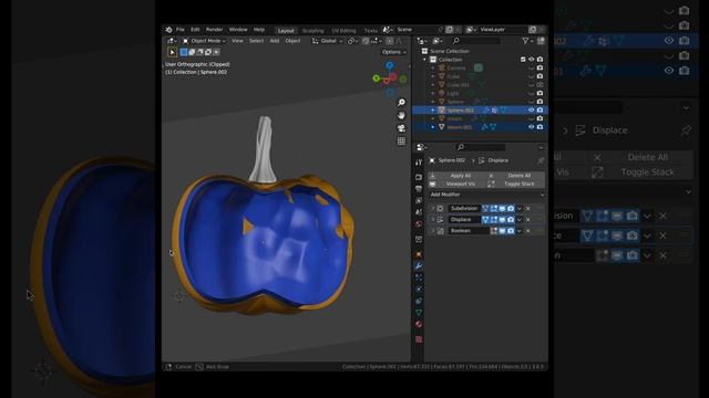 Looking inside of your object in Blender 3.6.5 with Alt + B on PC and Option + B on a Mac смотреть онлайн