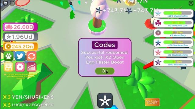 5 New Codes + SPENT All Times For New Limited SECRET Pets in Ninja Clicker Simulator! [Roblox] смотреть онлайн