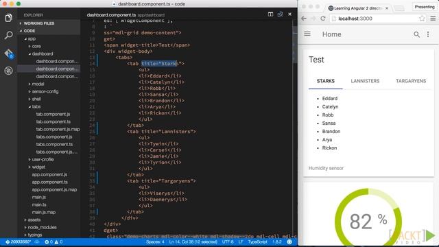 Learning Angular 2 directives: Creating a Dashboard Widget | packtpub.com смотреть онлайн