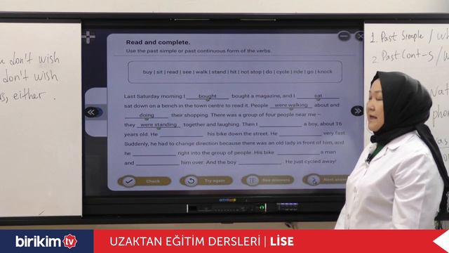 Uzaktan Eğitim | Online Eğitim | Online Ders | 11. Sınıf | İngilizce | Past Simple | Past Continuou смотреть онлайн