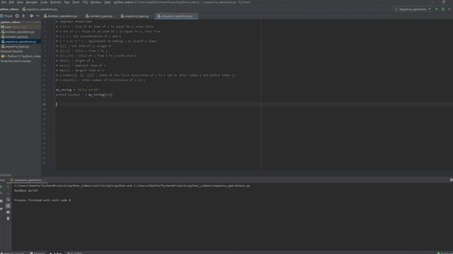 PYTHON TUTORIALS [8] STRING OPERATIONS (Like a Champ!) смотреть онлайн