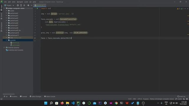 CONTOH PROGRAM DETEKSI WAJAH PADA FOTO STATIS MENGGUNAKAN PYTHON DAN LIBRARY OPENCV смотреть онлайн