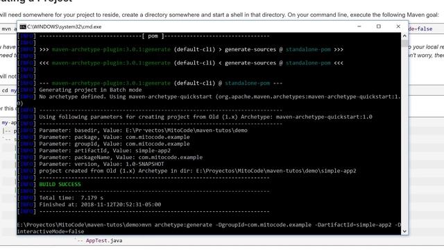 Curso de Maven - 3 Nuevo Proyecto смотреть онлайн