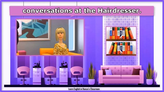 At The Hairdresser’s   | Speaking English - Going To The Hairdresser - Easy English
