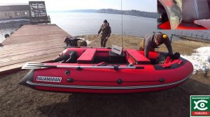 Тюнинг лодки ПВХ AQUAMARAN.Моя Ferrari.mp4