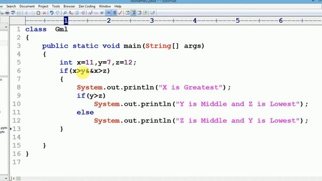 Java Programme To Find Greatest, Middle And Lowest in 3 values смотреть онлайн