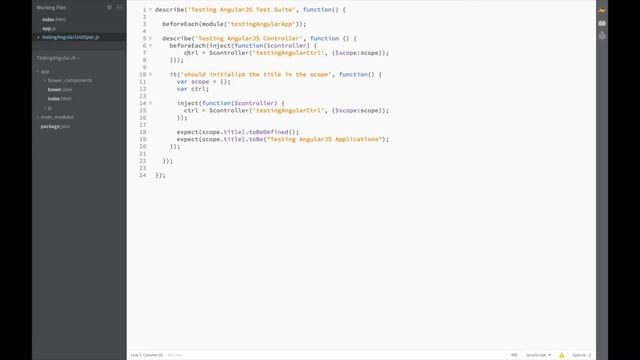 Unit Testing AngularJS - Lesson 4: BeforeEach and AfterEach смотреть онлайн