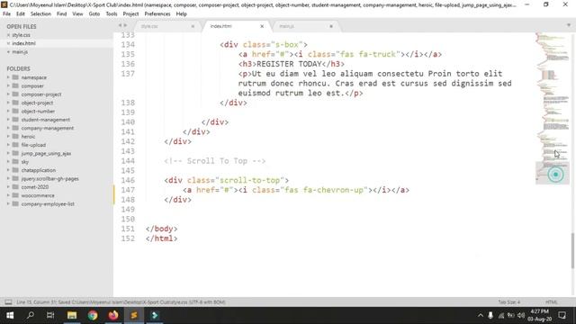 How to Create Scroll To Top Button Using HTML, CSS & JQuery смотреть онлайн