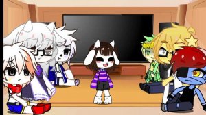 реакция андертейл на ау Фриск #андертейл #гача