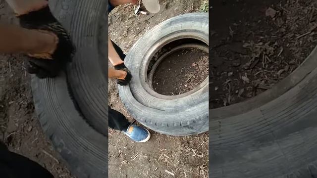 КАК РАЗРЕЗАТЬ ПОКРЫШКУ ОБЫЧНЫМ НОЖОМ! смотреть онлайн