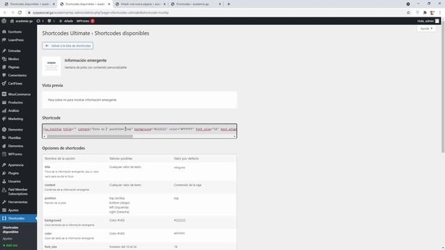 ?️ La mayor colección de shortcodes, wordpress 92, tutorial español смотреть онлайн