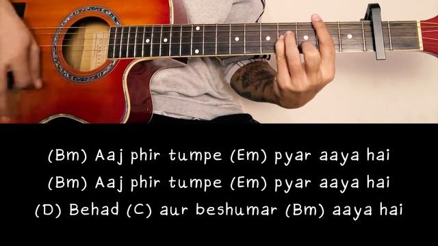 Aaj Phir | Hate Story 2 | Arijit Singh | Guitar Chords Tutorial | Easy Notes смотреть онлайн