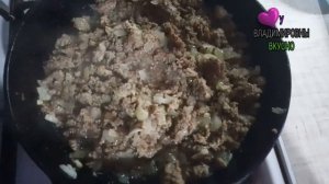 Лазанья по домашнему из лаваша с грибами и фаршем