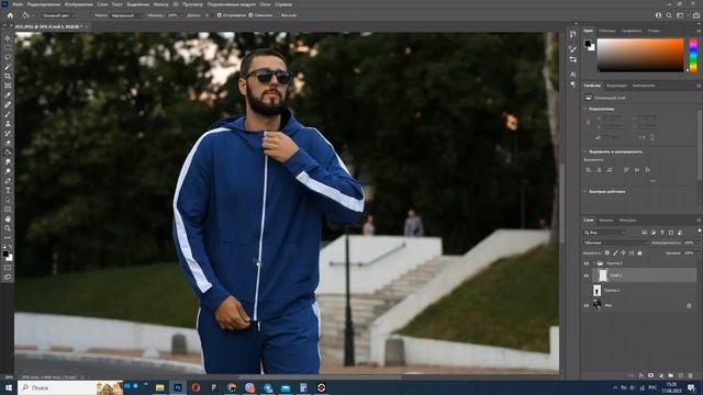 Как изменить цвет одежды в Фотошопе смотреть онлайн