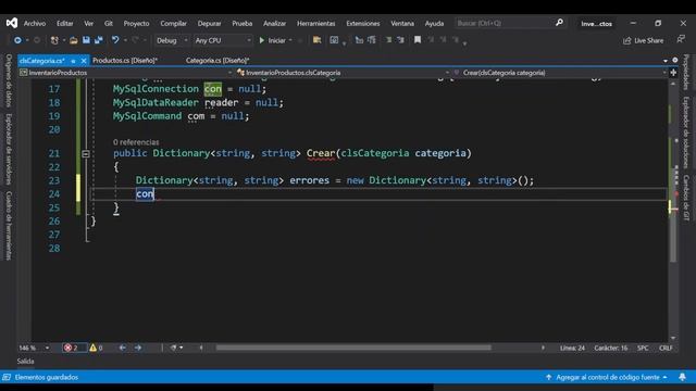 5 - Visual Studio con Mysql - Guardando Categoria Nueva смотреть онлайн
