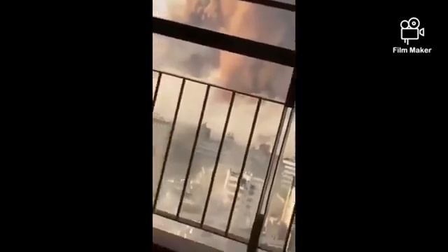 Livan-Beyrut Limanında Baş Vermiş Güclü Partlayış. Мощный взрыв в ливанском порту Бейрут