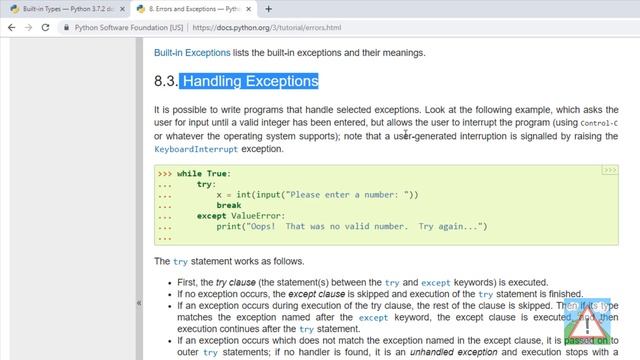Beginning Python 3 By Doing #9 - Errors - ValueError, try, except, finally смотреть онлайн