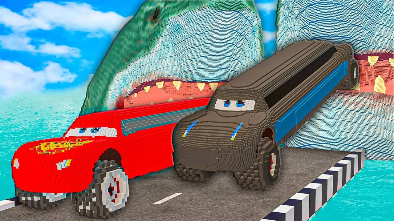 ДЛИННЫЕ АВТОМОБИЛИ против АКУЛЫ в Teardown