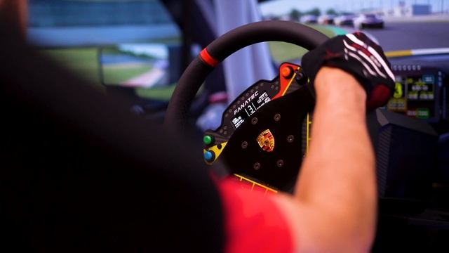 Fanatec Porsche 911 GT3 R Steering Wheel With Podium Button Module Endurance.