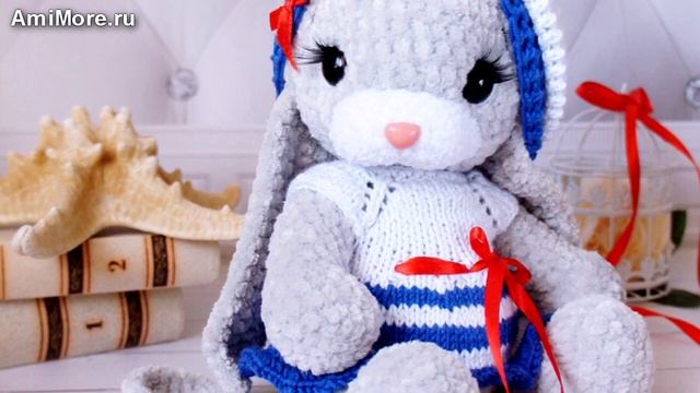 Амигуруми: схема Зайка Морячка. Игрушки вязаные крючком - Free crochet patterns. смотреть онлайн