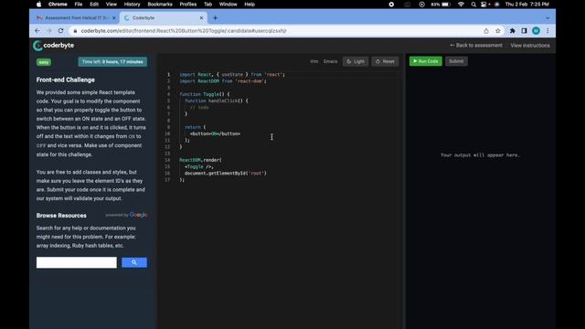 Reactjs Interview| Javascript Interview | 1st round | coding test |Helical IT Interview | coderbyte смотреть онлайн