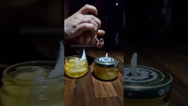 Если нет света. Лампадка для освещения из банки с крышкой. смотреть онлайн