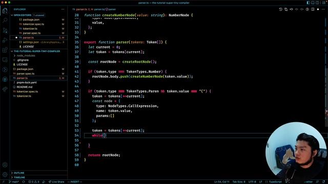 实现超级 mini 的编译器 | 语法分析 parser | 只需要 200 行代码 | 前端学习编译原理的最佳案例 смотреть онлайн