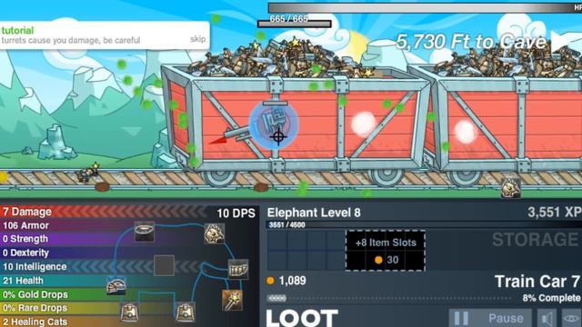 Слон бежит как FLASH! LOOT THE GAME. смотреть онлайн