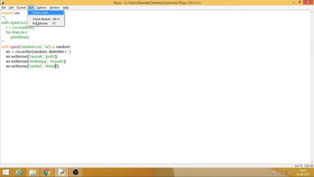 Python Programming from Scratch - 18 - CSV Module смотреть онлайн