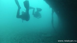 2014.09 Затонувший сухогруз "Сакко и Ванцетти" Корма. Геленджик.