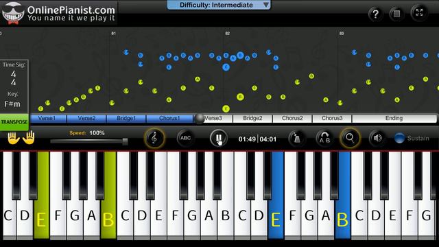 Oasis - Wonderwall - Piano Tutorial