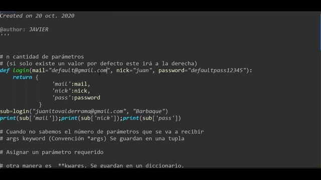 APRENDER PYTHON | Básico | Funciones | Valores Entrada y Salida | *ARGS Y **KWARGS смотреть онлайн