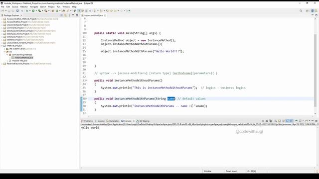 #24 Instance Methods in Java with examples | Different types of instance methods смотреть онлайн