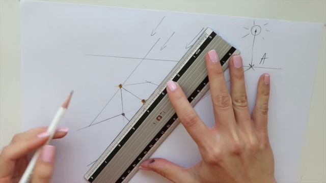 ✍?СТРОИМ ТЕНИ. Как строить падающие тени от предметов? Куб, цилиндр, конус, дом смотреть онлайн