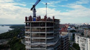 Квартал "Беринг" в Новосибирске - Ход строительства Сентябрь 2023