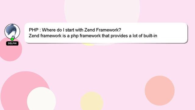 PHP : Where do I start with Zend Framework? смотреть онлайн