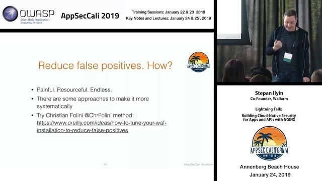 AppSecCali 2019 Lightning Talk Building Cloud Native Security for Apps and APIs with NGINX смотреть онлайн