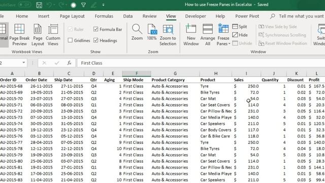 How to use Freeze Panes in Excel (हिंदी में) смотреть онлайн