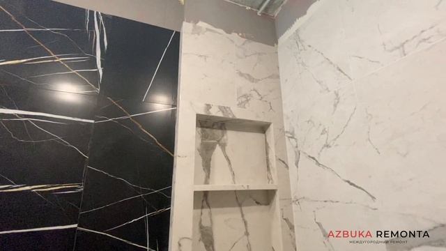 Тонкие полочки из керамогранита в нише | Советы по ремонту | ремонт квартир в Москве смотреть онлайн