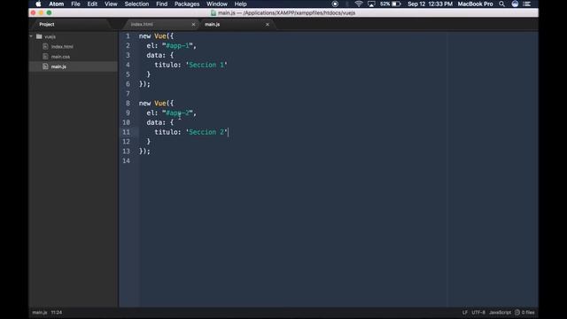 16. Multiples Instacias de Vue смотреть онлайн