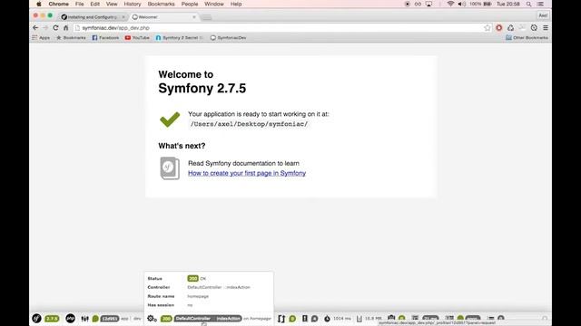 Up and running with Symfony - Installation + your first page смотреть онлайн