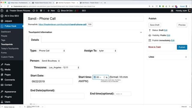 Touchpoints | Follow Hook the WordPress CRM смотреть онлайн