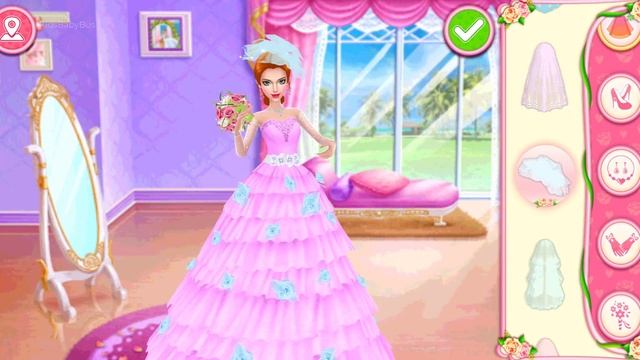 Wedding Design Girl Game - Bridal Makeup Dress Up Color Hairstyle & Cake Decorating Game For girls смотреть онлайн
