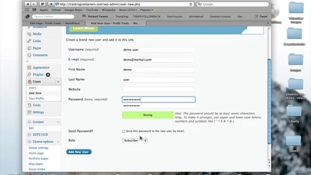 Wordpress - Add user смотреть онлайн