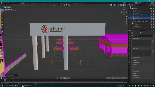 تصميم كازية جوبترول في لعبة GTA 5 على Blender смотреть онлайн
