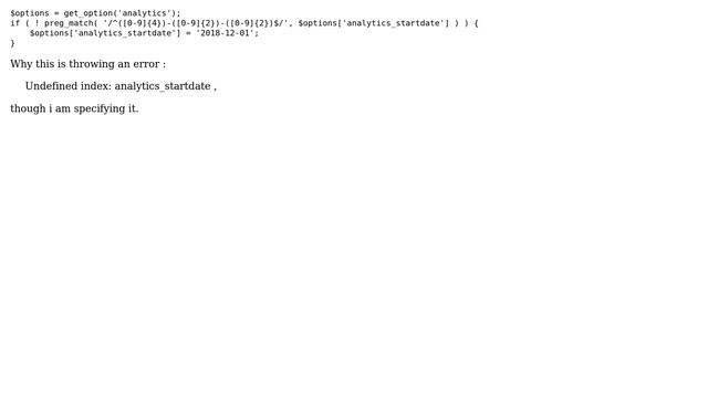 Wordpress: Undefined index when saved to options смотреть онлайн