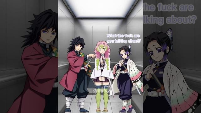 //- When Shinobu, Mitsuri and Giyuu gets stuck in the elevator : смотреть онлайн