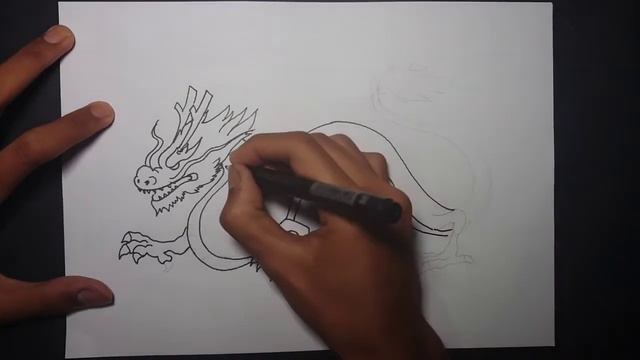 How to Draw a Chinese Dragon - Easy Step by Step Drawing Tutorial for All Ages - Dragon Drawing смотреть онлайн